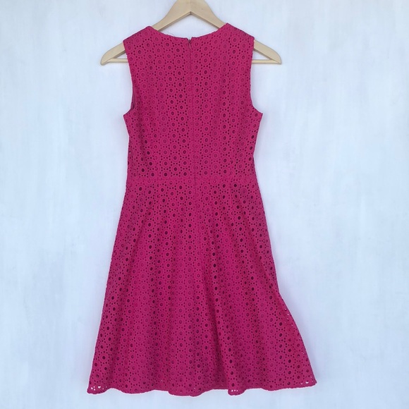 Hot Pink A lined dress. Size 2P. - Picture 3 of 5